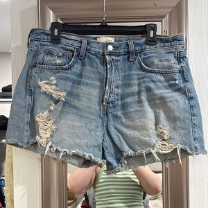 Universal Thread Light Blue Distressed Jean Shorts